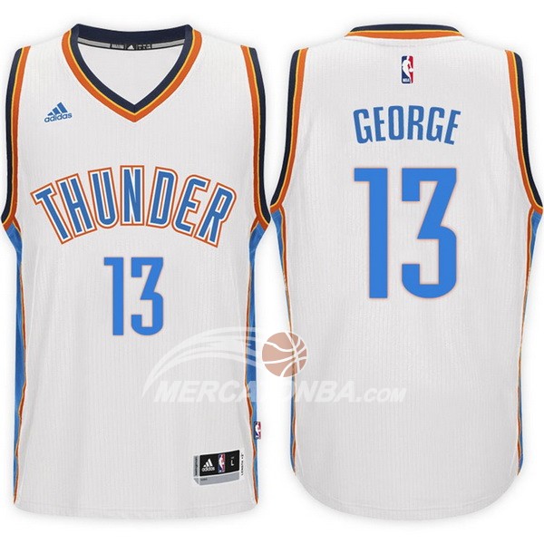 Maglia NBA George Oklahoma City Thunder Blanco